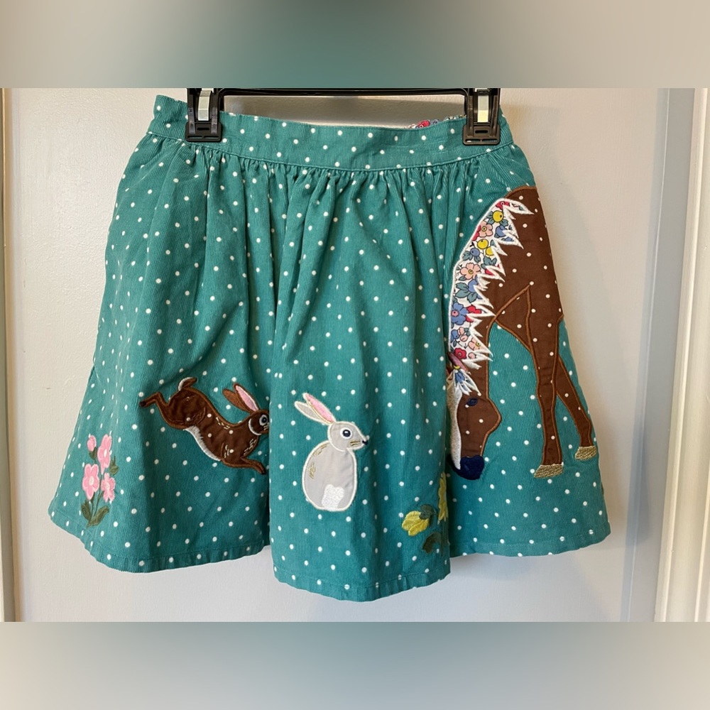 Mini Boden Corduroy lined skirt with pockets
